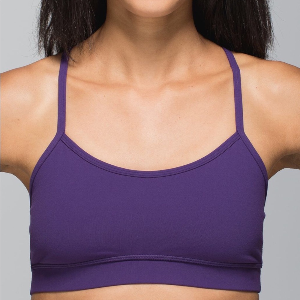 🚫🚫SOLD NWT Lululemon Flow Y Bra IV Purple - Picture 2 of 3